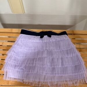 Janie and Jack lavender tulle tiered skirt